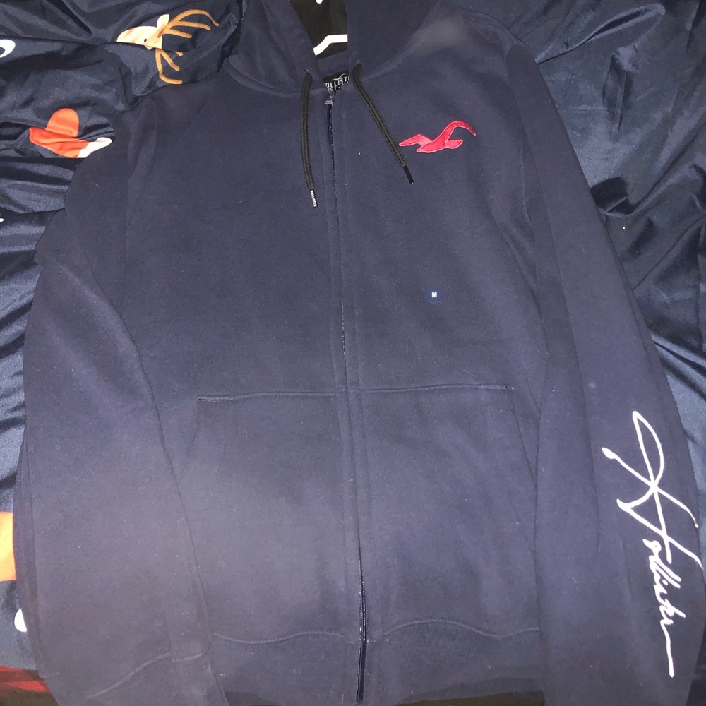 Hollister Jacket, Size Medium, Color- Dark Blue